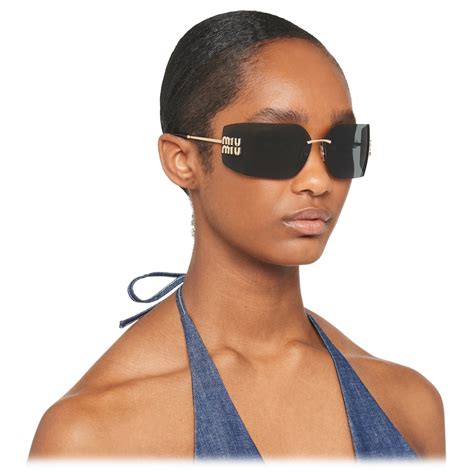 miu miu sunglasses with chain|miu miu runway sunglasses.